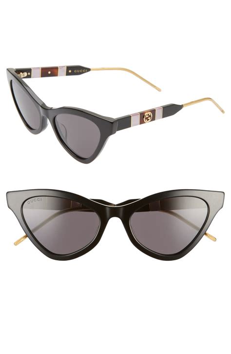 gucci cat eye sunglasses nordstrom rack|Gucci 55mm cat eye sunglasses.